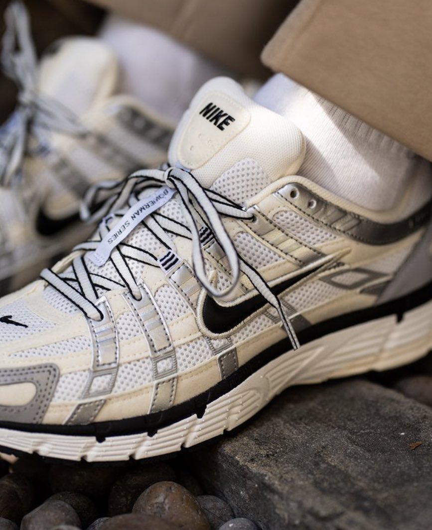 Nike P - 6000 Coconut Milk Metallic Silver - FV6603 - 100 - Men's and Women's Sneakers > Sneakers > P - 6000 > Low - Top Sneakers