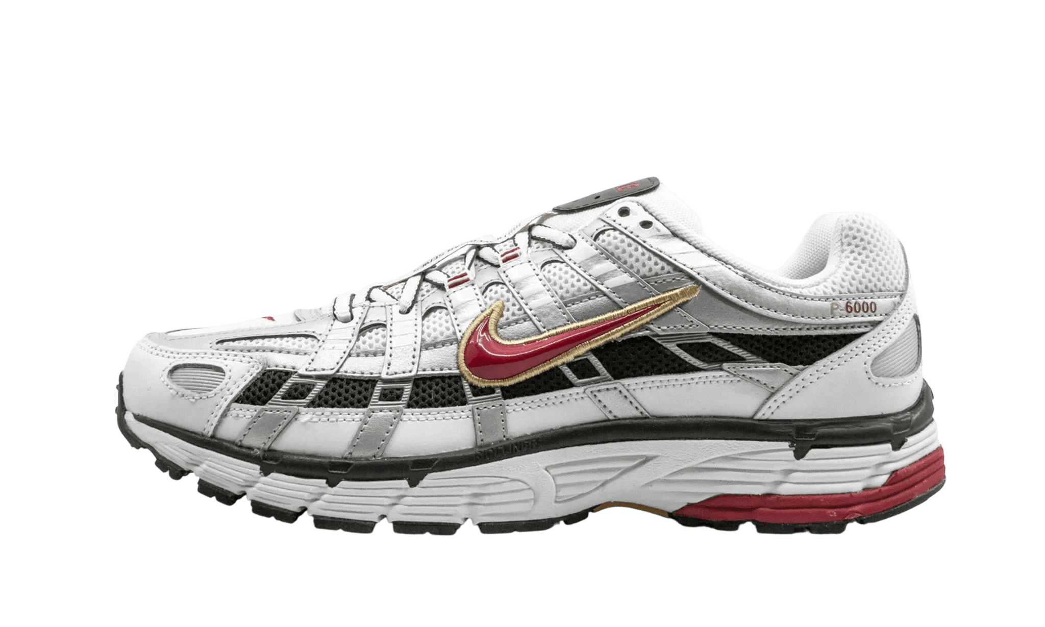 Nike P - 6000 White Gold Red - BV1021 - 101 - Men's and Women's Sneakers > Sneakers > P - 6000 > Low - Top Sneakers