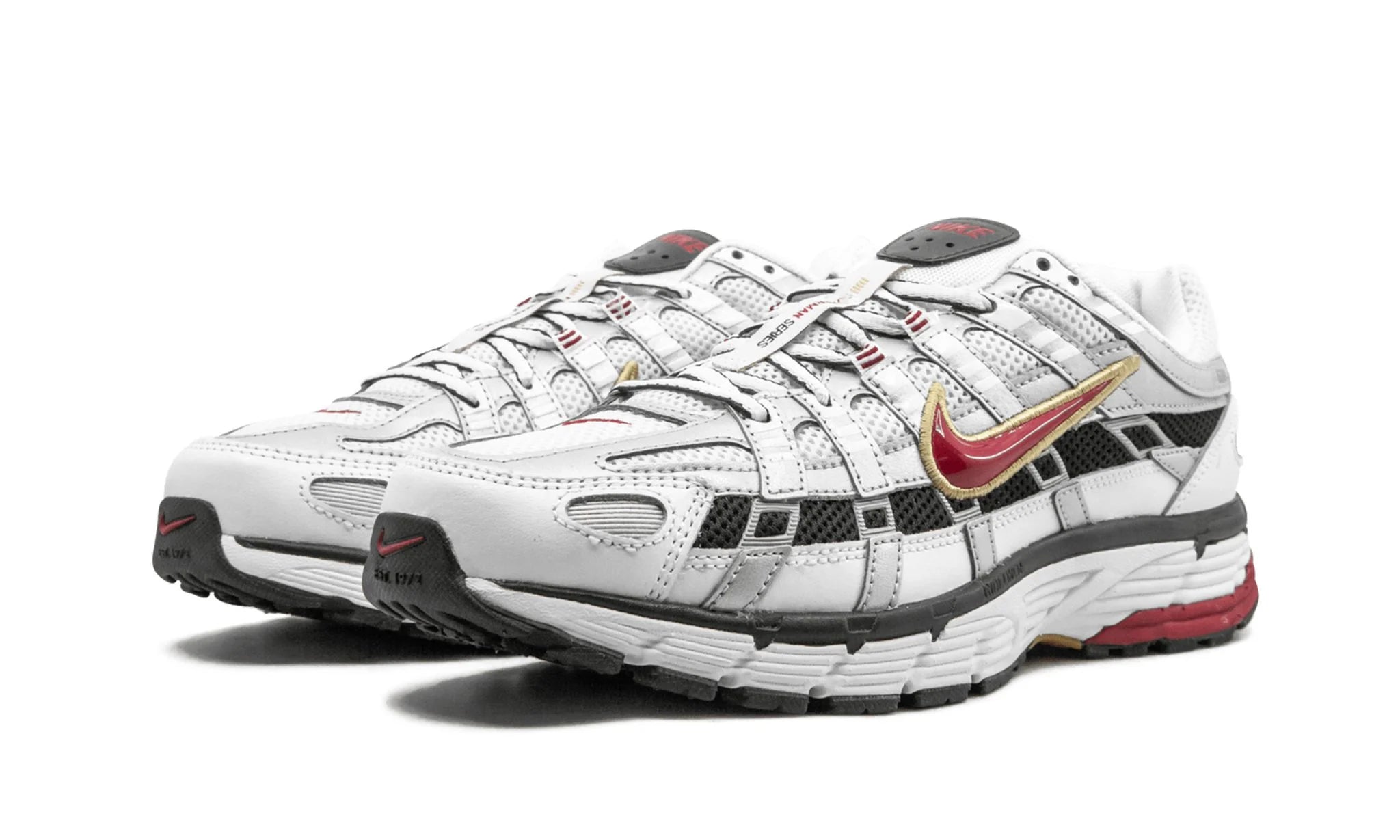 Nike P - 6000 White Gold Red - BV1021 - 101 - Men's and Women's Sneakers > Sneakers > P - 6000 > Low - Top Sneakers