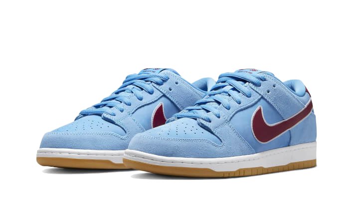 Nike SB Dunk Low Valour Blue Team Maroon - DQ4040 - 400 - sneakers