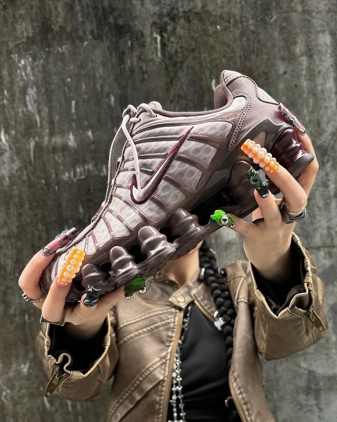 Nike Shox TL Pumice Night Maroon - AR3566 - 200 - Men's and Women's Sneakers > Sneakers > Shox TL > Low - Top Sneakers