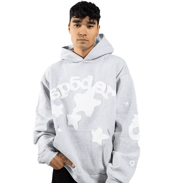Sp 5 Der Sp5der Beluga Hoodie Heather Grey - S5D - SPBHHG - HEATHERGREY - apparels