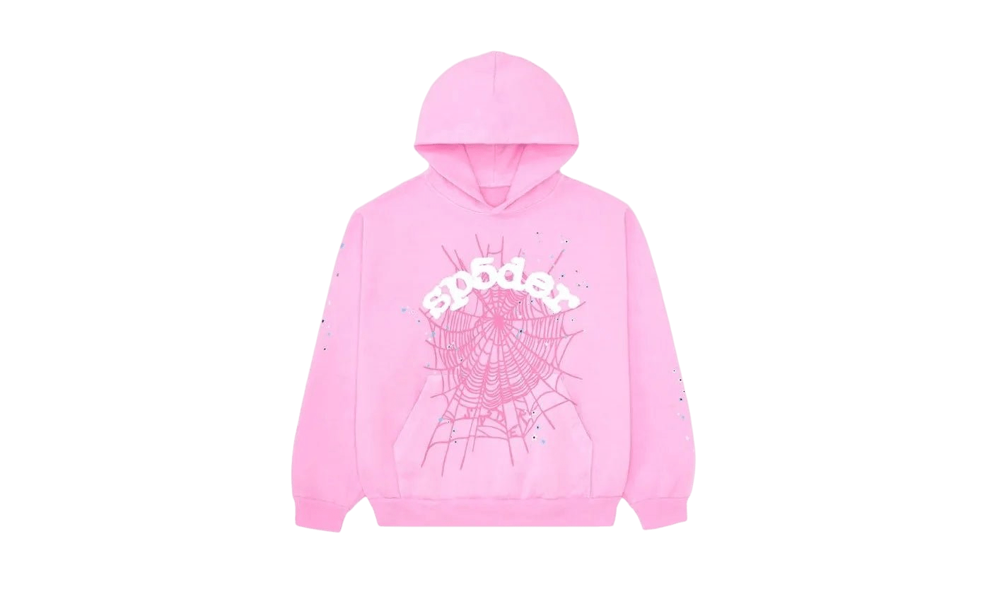 Sp 5 Der Sp5der OG Web Hoodie Pink - S5D - SPOWHP - PINK - apparels