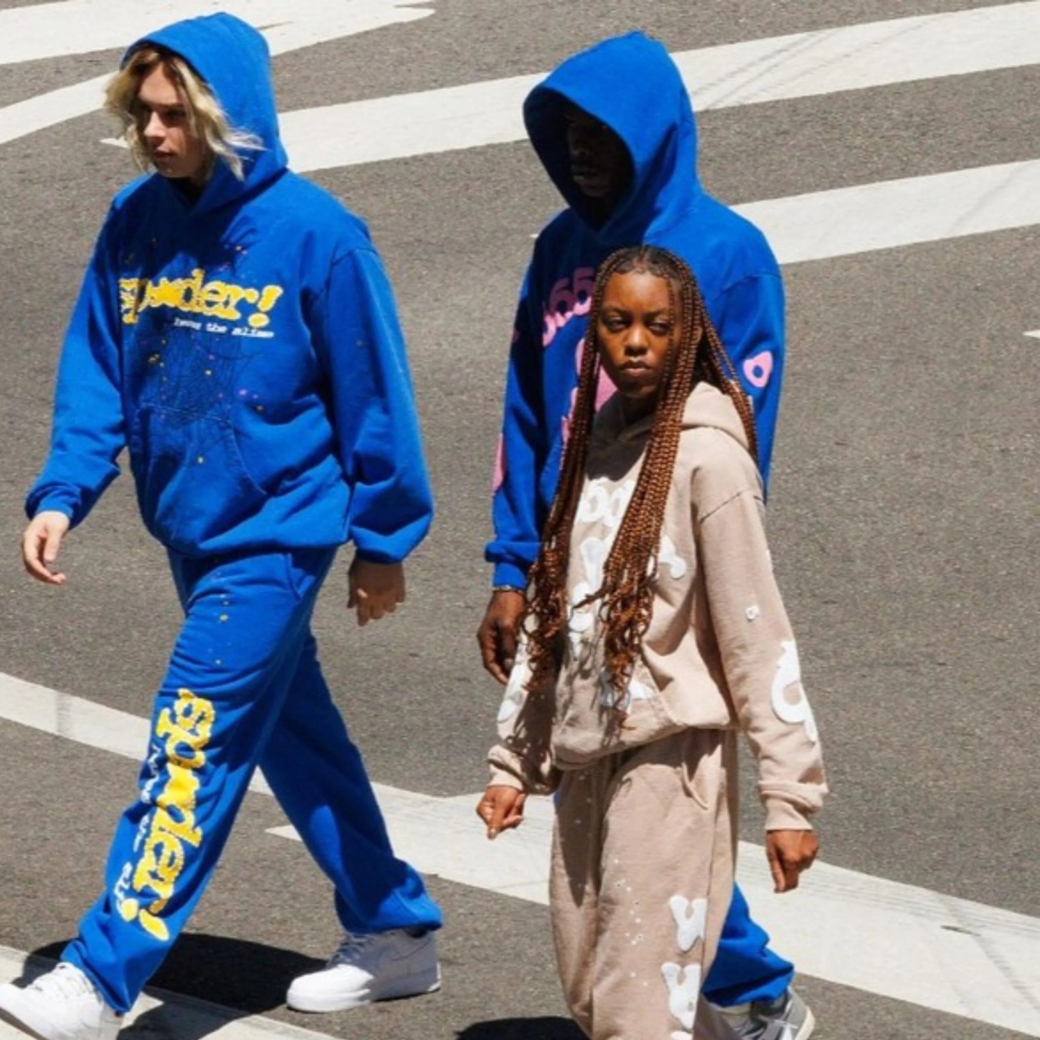 Sp 5 Der Sp5der TC Hoodie Blue - S5D - SPTCHB - BLUE - apparels