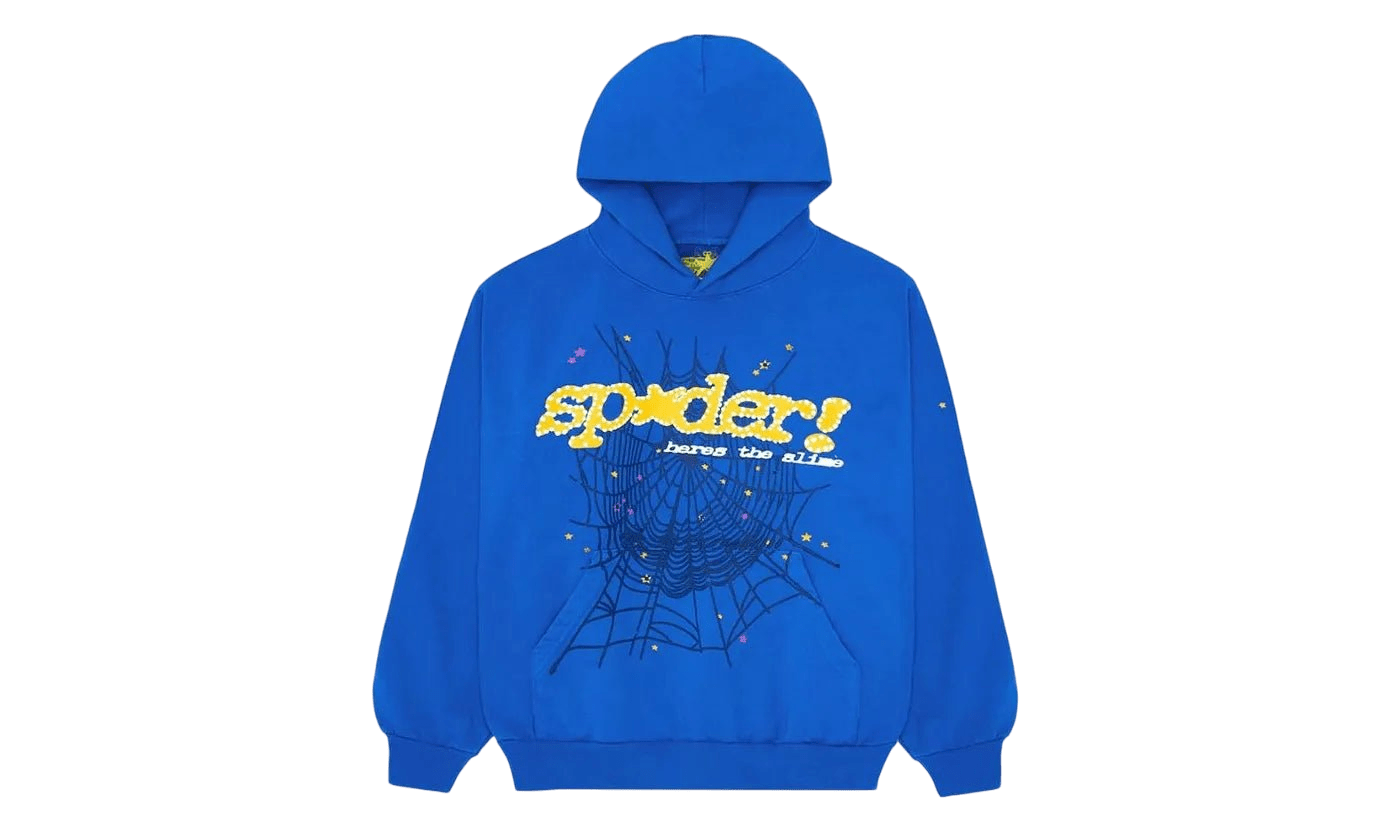 Sp 5 Der Sp5der TC Hoodie Blue - S5D - SPTCHB - BLUE - apparels