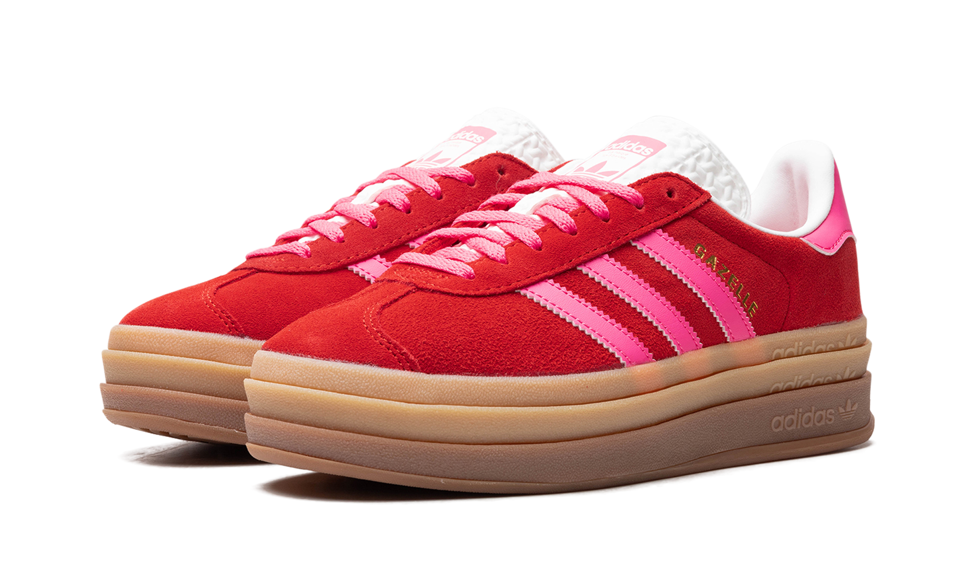 Adidas Gazelle Bold Collegiate Red / Lucid Pink