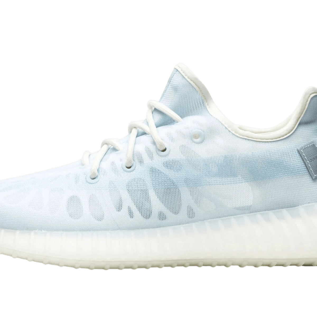 Shoe Yeezy Mono Ice On Foot Yeezy Boost 350 V2 Mono Ice